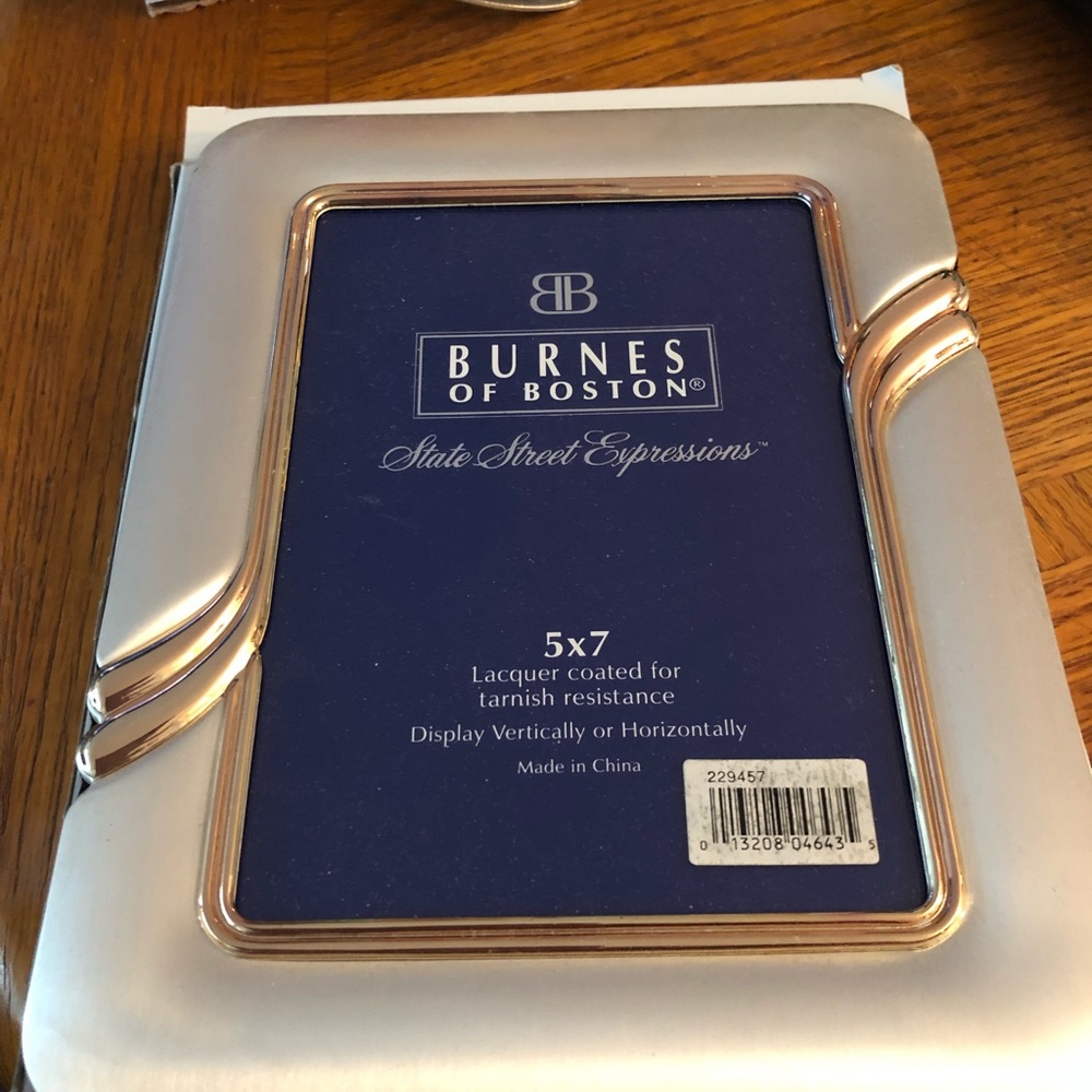 Burnes Of Boston 5 X 7 Photo Frame.